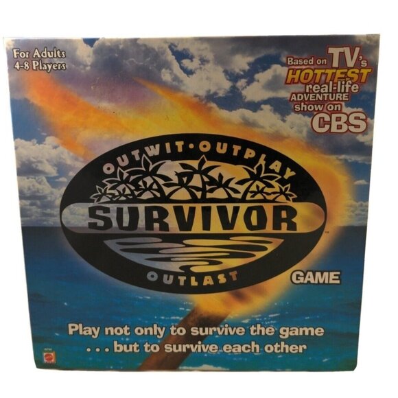 Survivor Outwit Outplay Outlast Board Game 2000 Mattel Adults 4-8 Player Vintage - Picture 1 of 3
